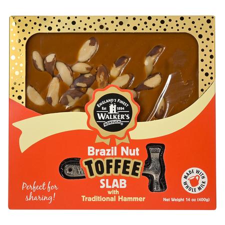 WALKERS BRAZIL NUT TOFFEE SLAB W HAMMER 400G