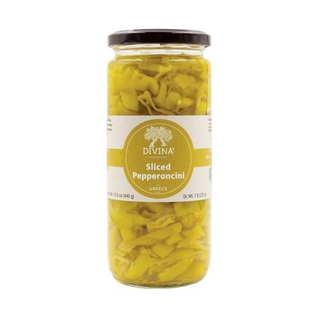 DIVINA SLICED PEPPERONCINI 15.5OZ