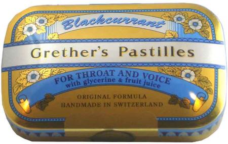 GRETHERS PASTILLES BLACKCURRANT S/F 2.1OZ