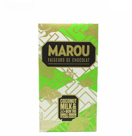 MAROU COCONUT MILK + BEN TRE 55% BAR    